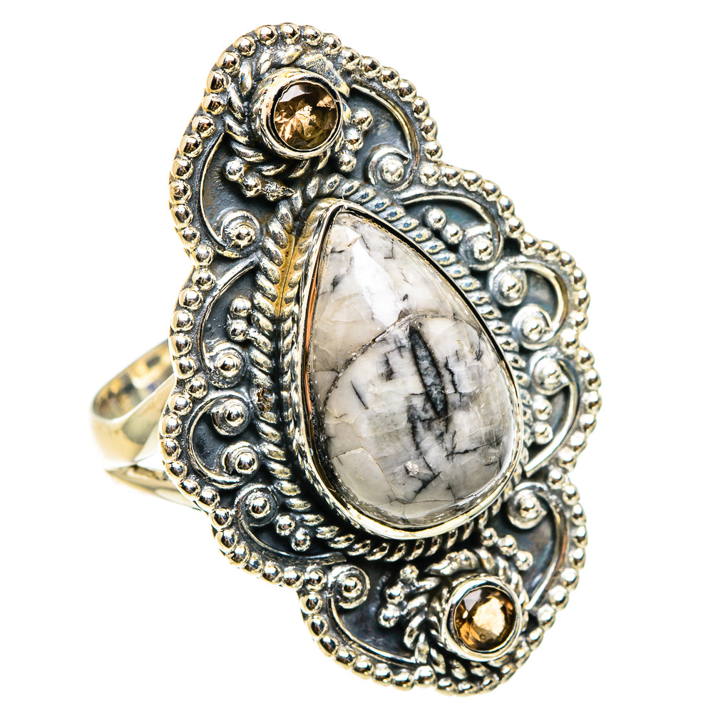 Orthoceras Fossil Rings handcrafted by Ana Silver Co - RING83228