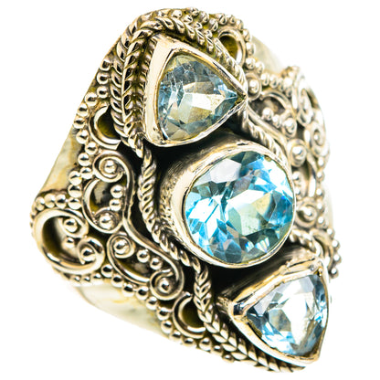 Blue Topaz Rings handcrafted by Ana Silver Co - RING83242