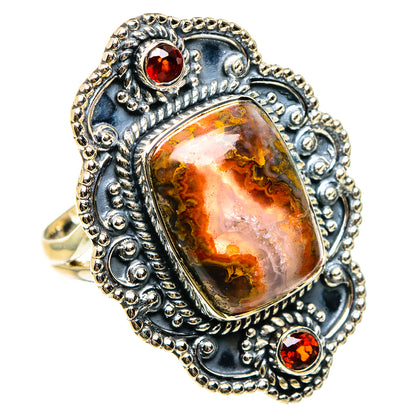 Moroccan Agate Rings handcrafted by Ana Silver Co - RING83247