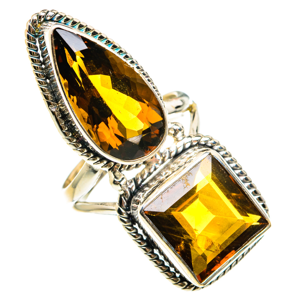 Mandarin Citrine Rings handcrafted by Ana Silver Co - RING83249