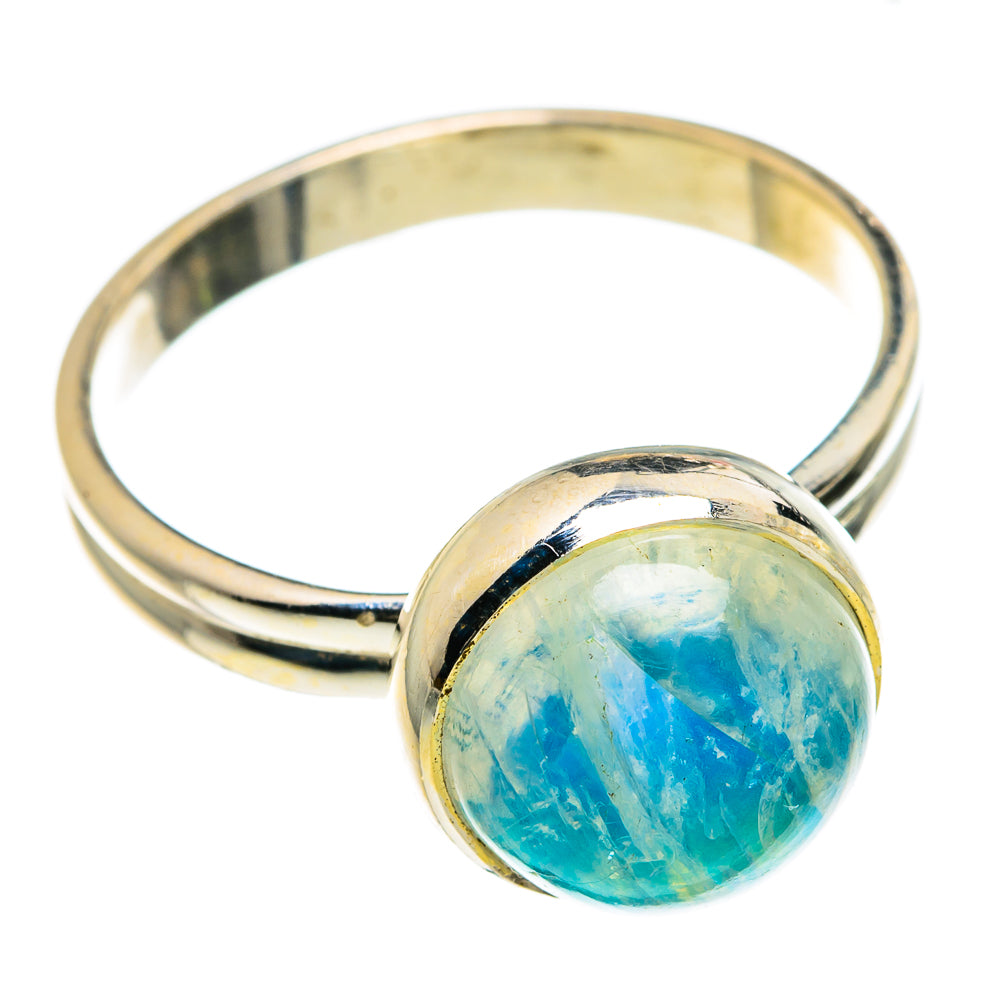 Rainbow Moonstone Rings handcrafted by Ana Silver Co - RING83269