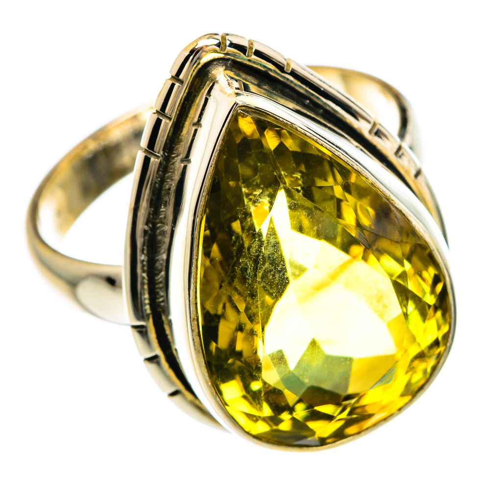 Lemon Quartz Rings handcrafted by Ana Silver Co - RING83296