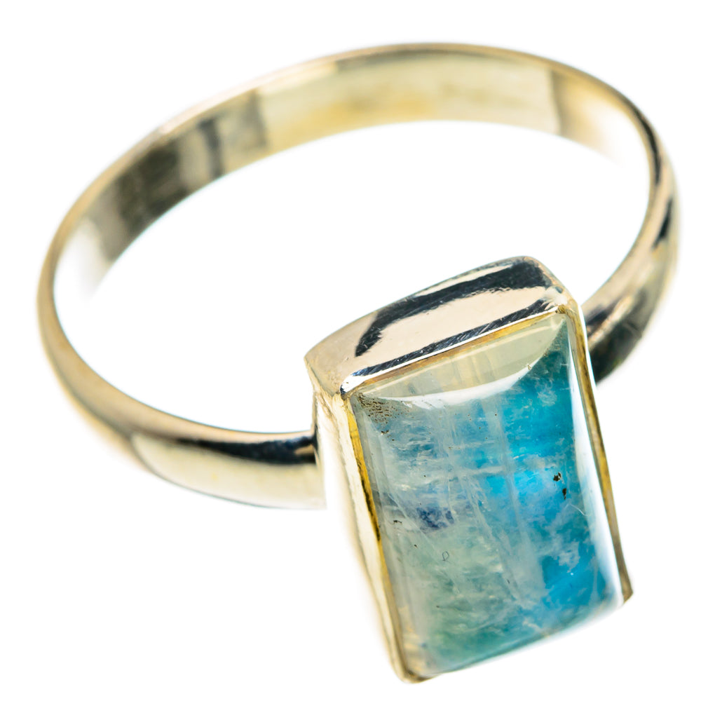 Rainbow Moonstone Rings handcrafted by Ana Silver Co - RING83304