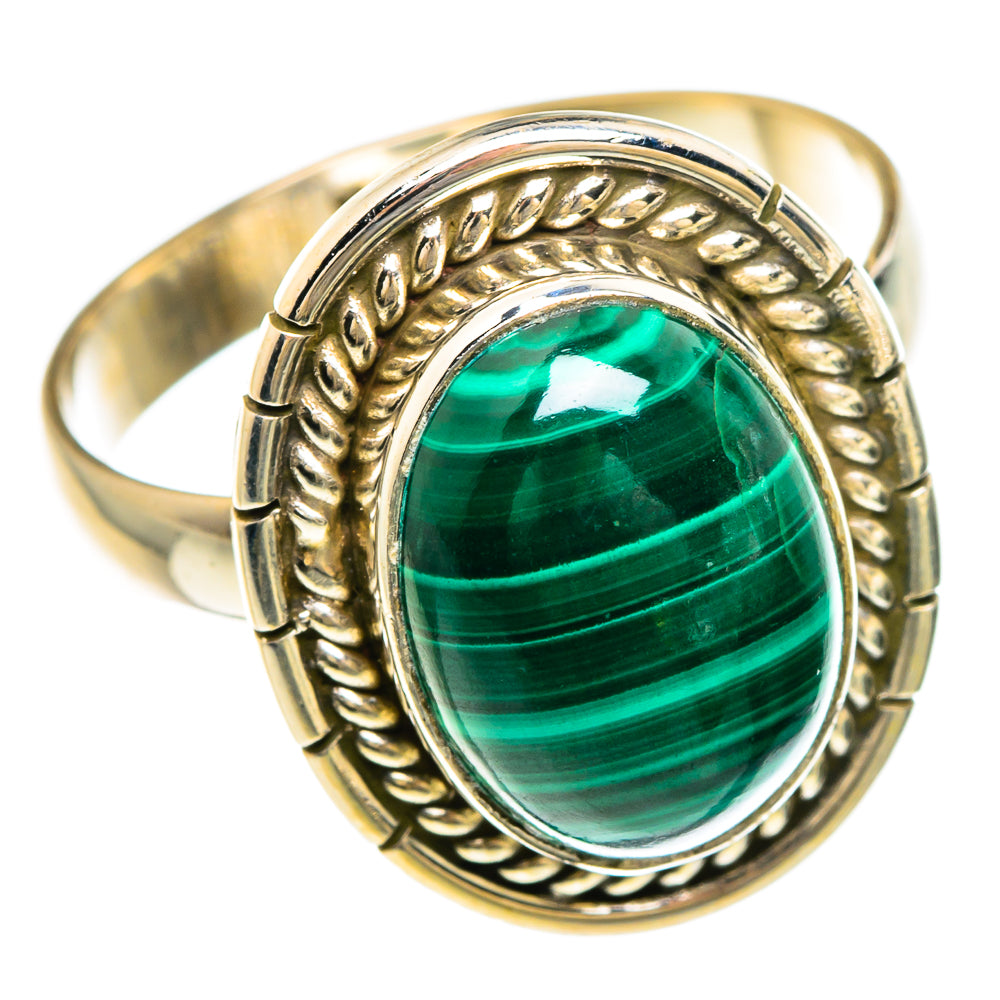 Malachite Rings handcrafted by Ana Silver Co - RING83306