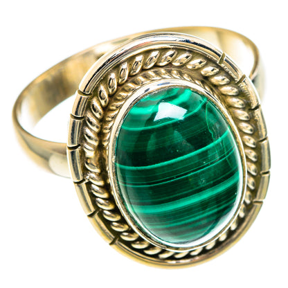 Malachite Rings handcrafted by Ana Silver Co - RING83306