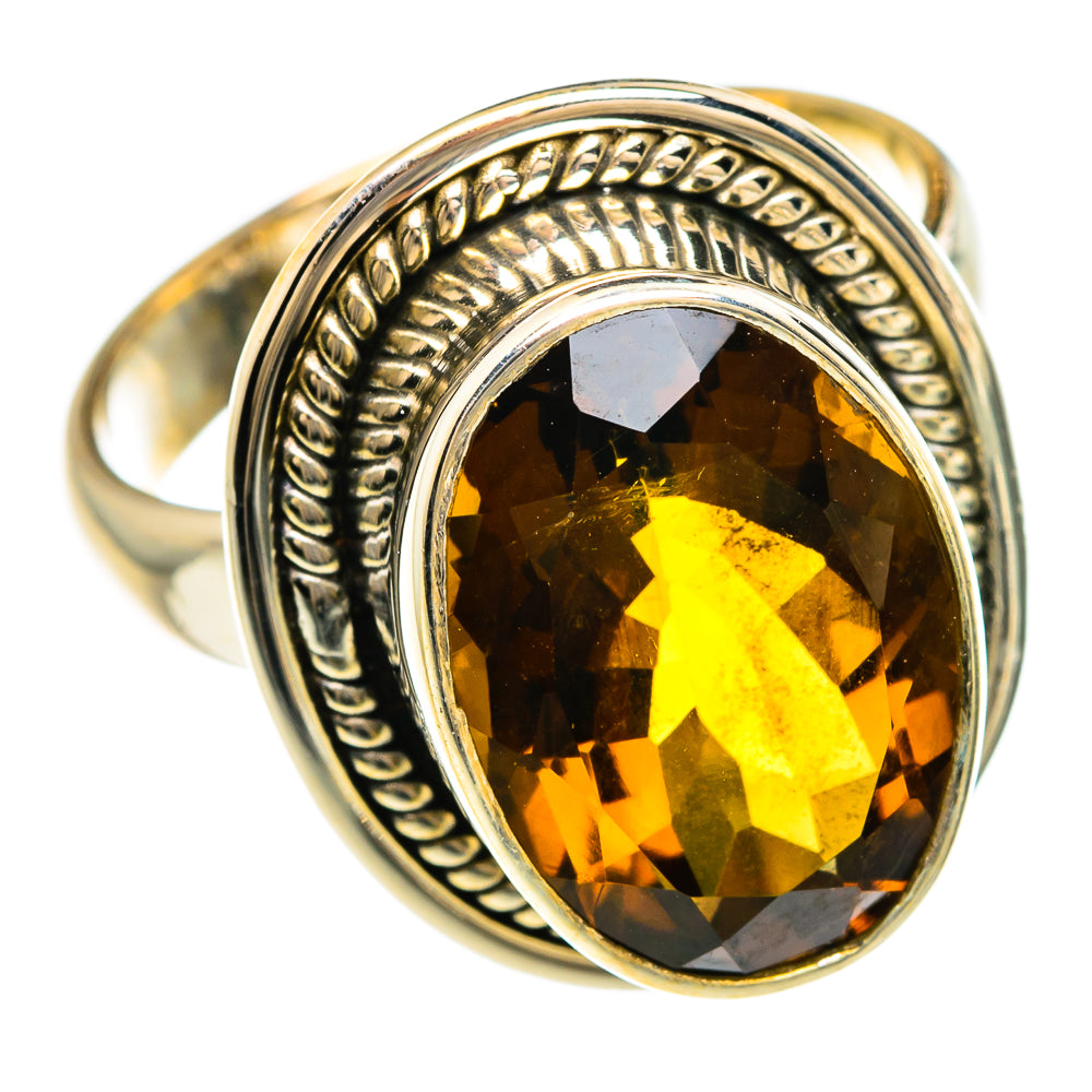 Mandarin Citrine Rings handcrafted by Ana Silver Co - RING83308
