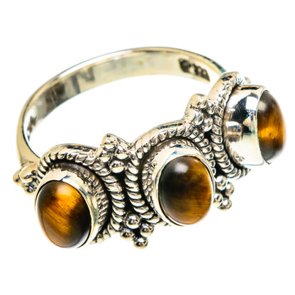 Tiger Eye Rings handcrafted by Ana Silver Co - RING83309 - Photo 2