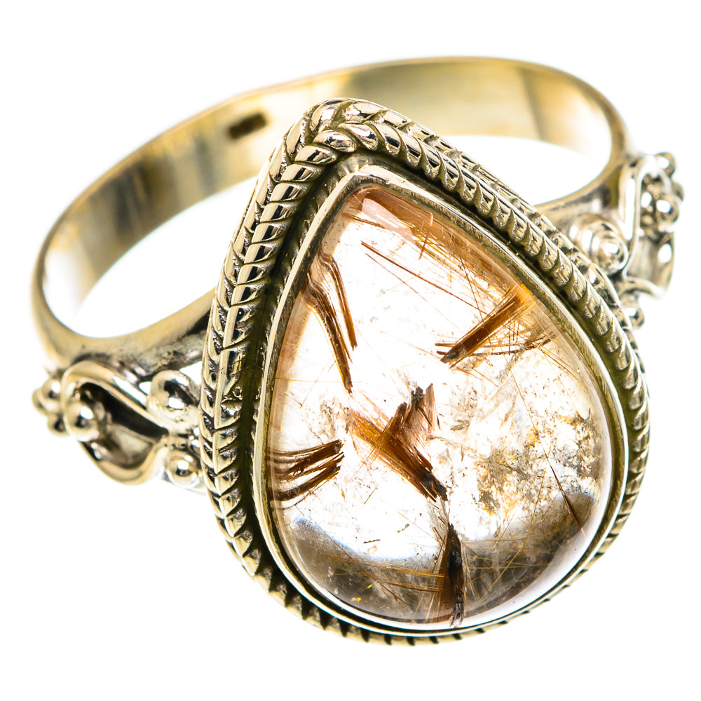 Rutilated Quartz Rings handcrafted by Ana Silver Co - RING83326