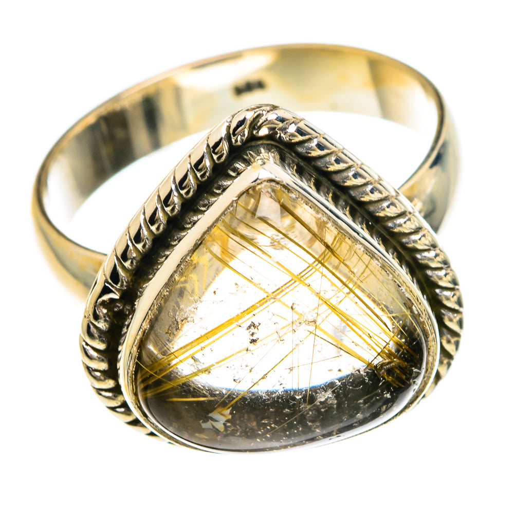 Rutilated Quartz Rings handcrafted by Ana Silver Co - RING83327