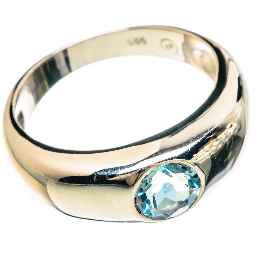 Blue Topaz Rings handcrafted by Ana Silver Co - RING83335