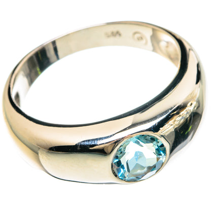 Blue Topaz Rings handcrafted by Ana Silver Co - RING83335
