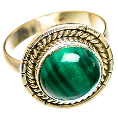 Malachite Rings handcrafted by Ana Silver Co - RING83344