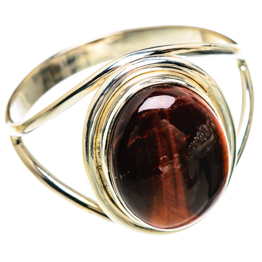 Red Tiger Eye Rings handcrafted by Ana Silver Co - RING83346