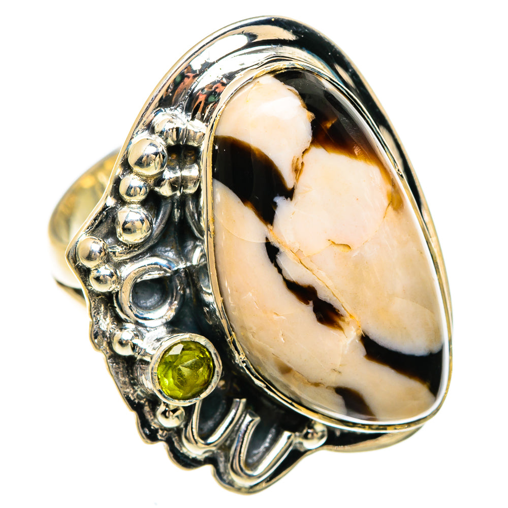 Peanut Wood Jasper Rings handcrafted by Ana Silver Co - RING83347