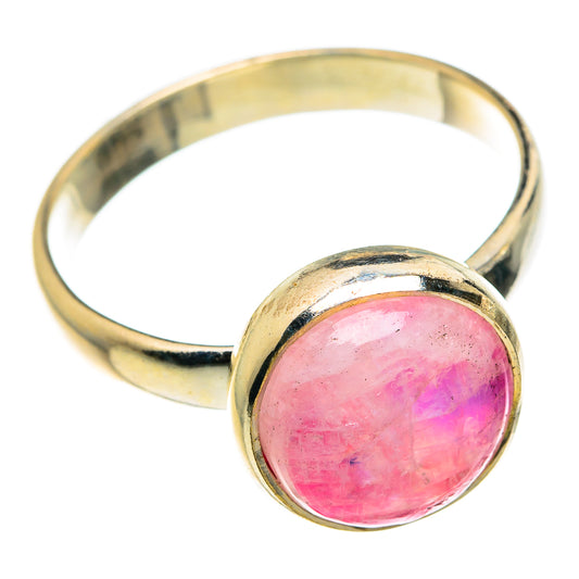 Pink Moonstone Rings handcrafted by Ana Silver Co - RING83355