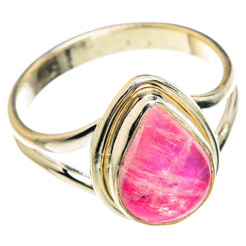 Pink Moonstone Rings handcrafted by Ana Silver Co - RING83356