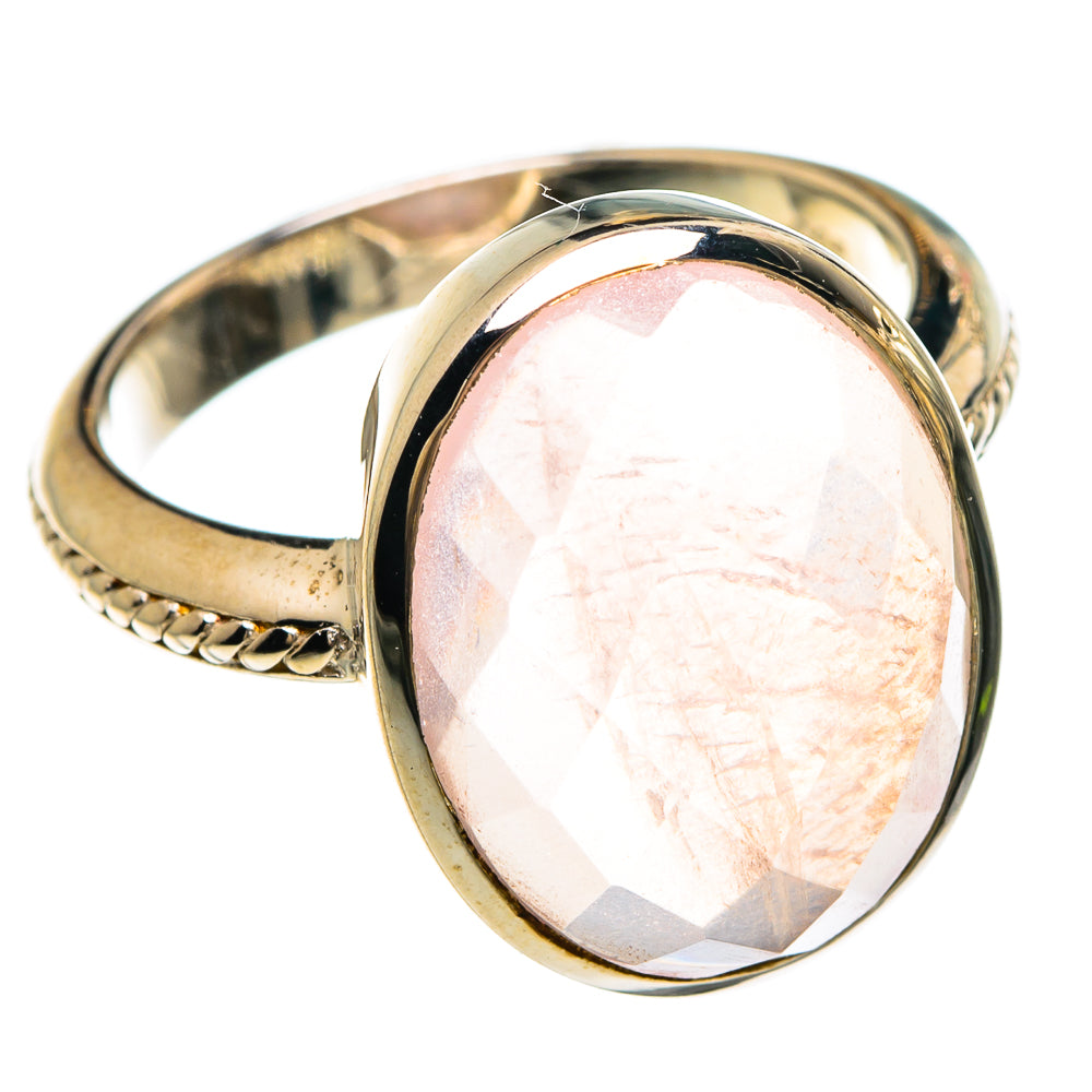Rose Quartz Rings handcrafted by Ana Silver Co - RING83357