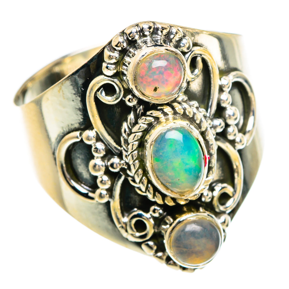 Ethiopian Opal Rings handcrafted by Ana Silver Co - RING83368