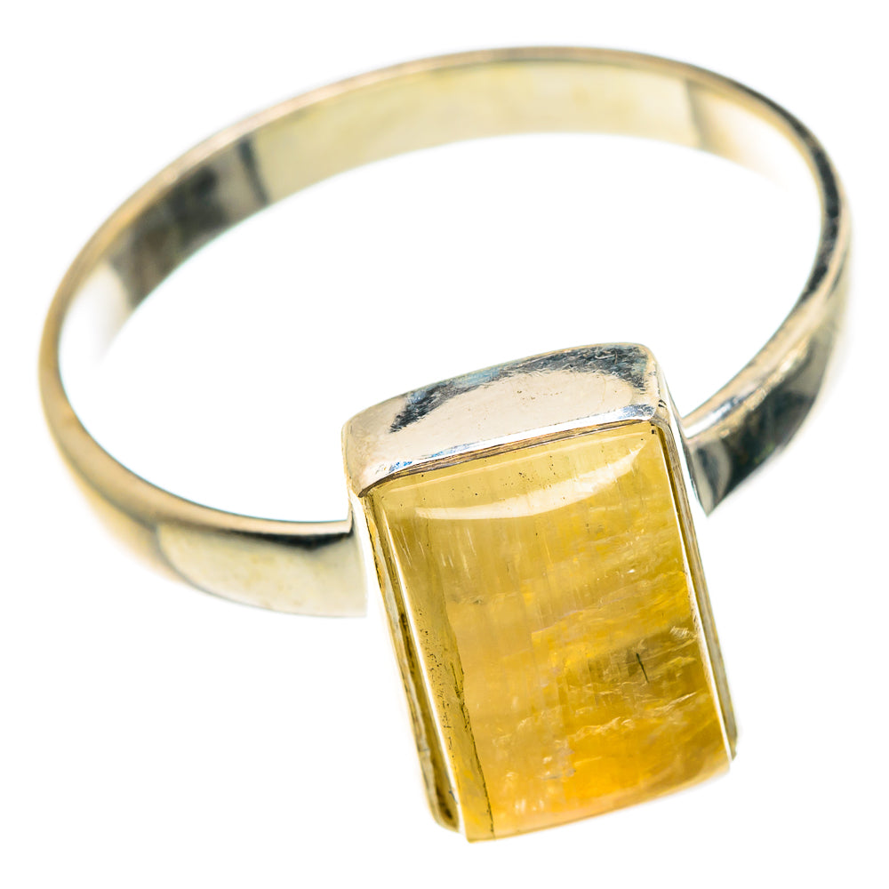 Yellow Moonstone Rings handcrafted by Ana Silver Co - RING83405