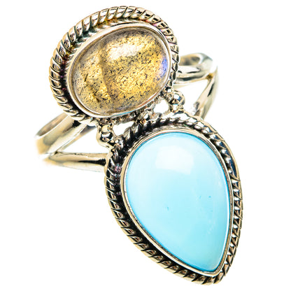 Aqua Chalcedony Rings handcrafted by Ana Silver Co - RING83407