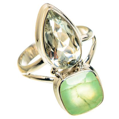 Prehnite Rings handcrafted by Ana Silver Co - RING83415