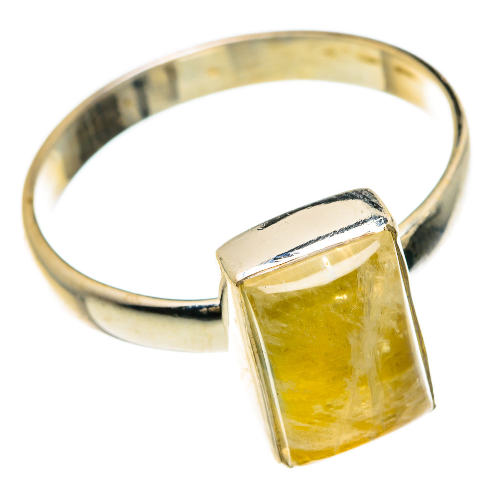 Yellow Moonstone Rings handcrafted by Ana Silver Co - RING83444