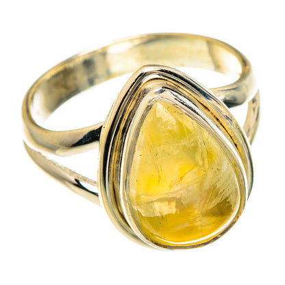 Yellow Moonstone Rings handcrafted by Ana Silver Co - RING83445