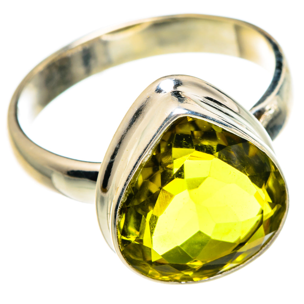 Olive Quartz Rings handcrafted by Ana Silver Co - RING83447