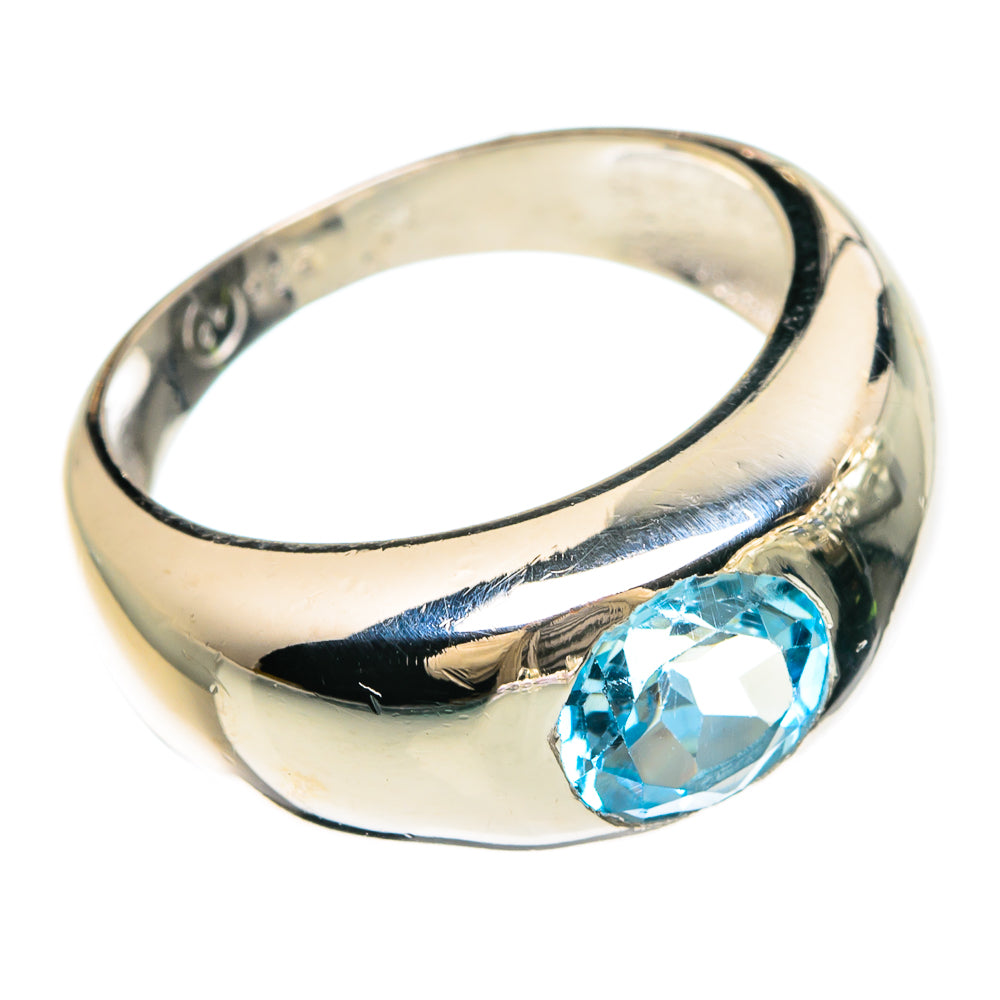 Blue Topaz Rings handcrafted by Ana Silver Co - RING83452