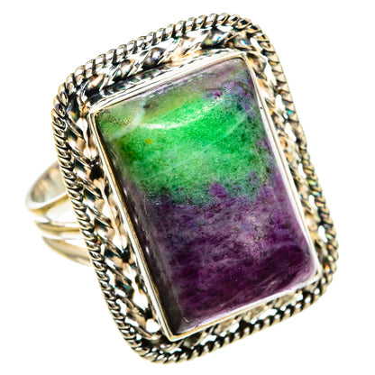 Ruby Zoisite Rings handcrafted by Ana Silver Co - RING83478