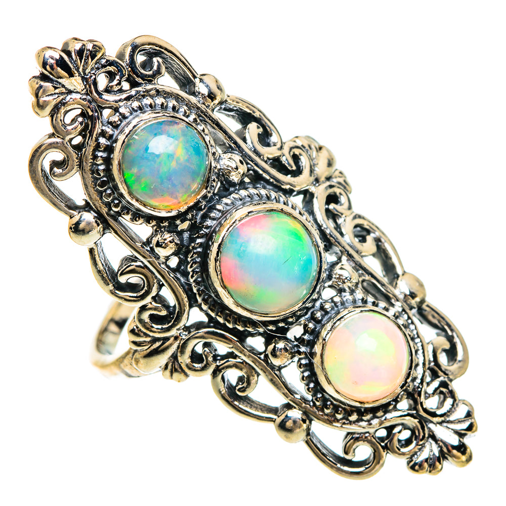 Ethiopian Opal Rings handcrafted by Ana Silver Co - RING83480