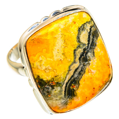 Bumble Bee Jasper Rings handcrafted by Ana Silver Co - RING83483