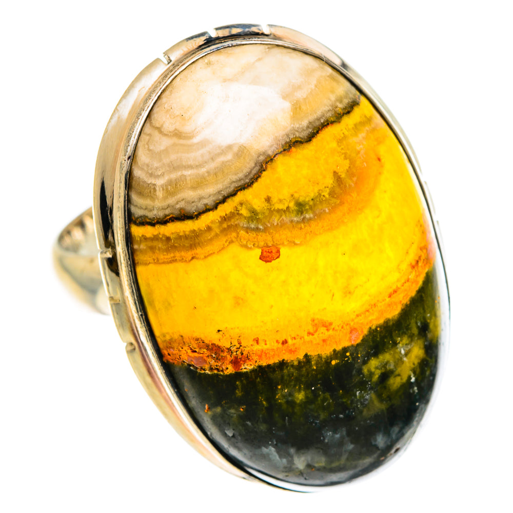 Bumble Bee Jasper Rings handcrafted by Ana Silver Co - RING83484