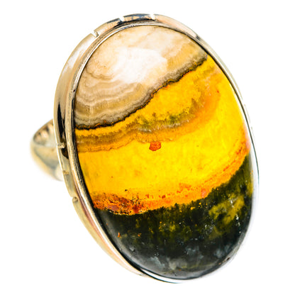 Bumble Bee Jasper Rings handcrafted by Ana Silver Co - RING83484