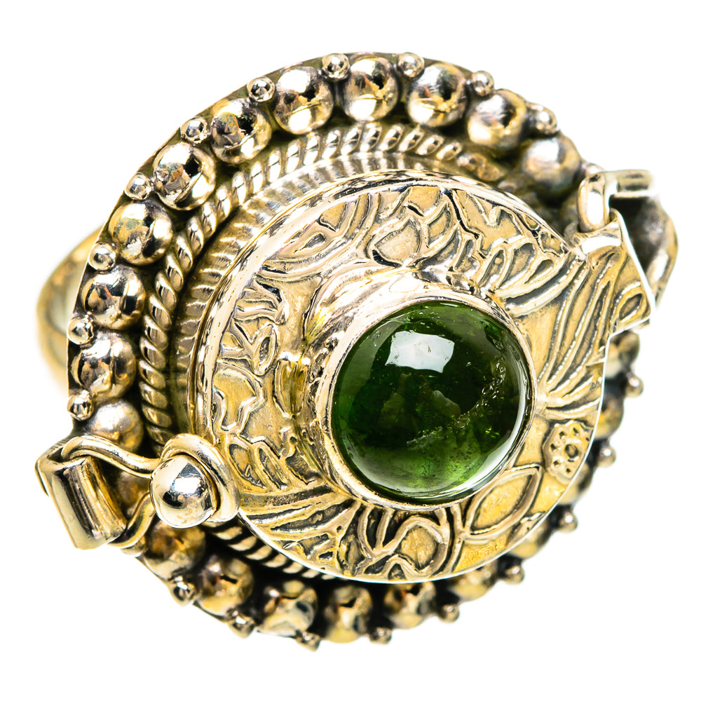 Green Tourmaline Rings handcrafted by Ana Silver Co - RING83497