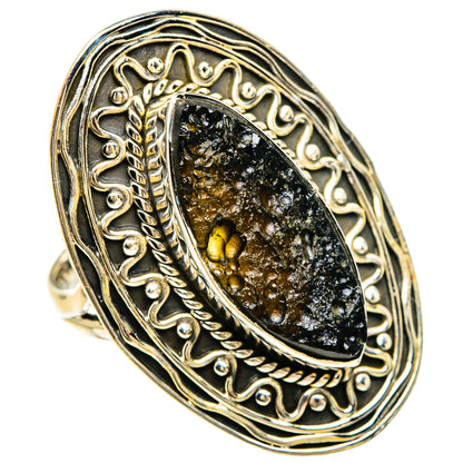 Tektite Rings handcrafted by Ana Silver Co - RING83509 - Photo 2