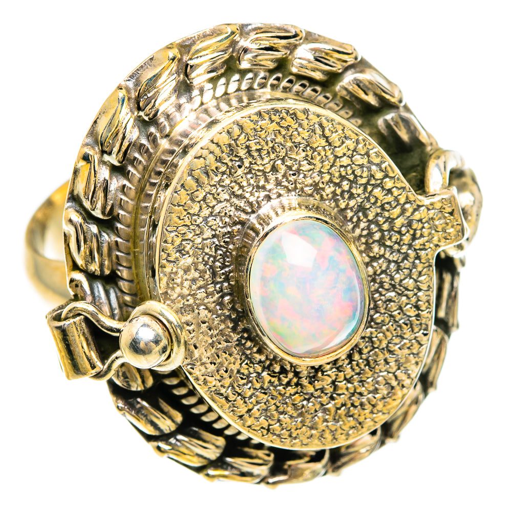 Rainbow Moonstone Rings handcrafted by Ana Silver Co - RING83518