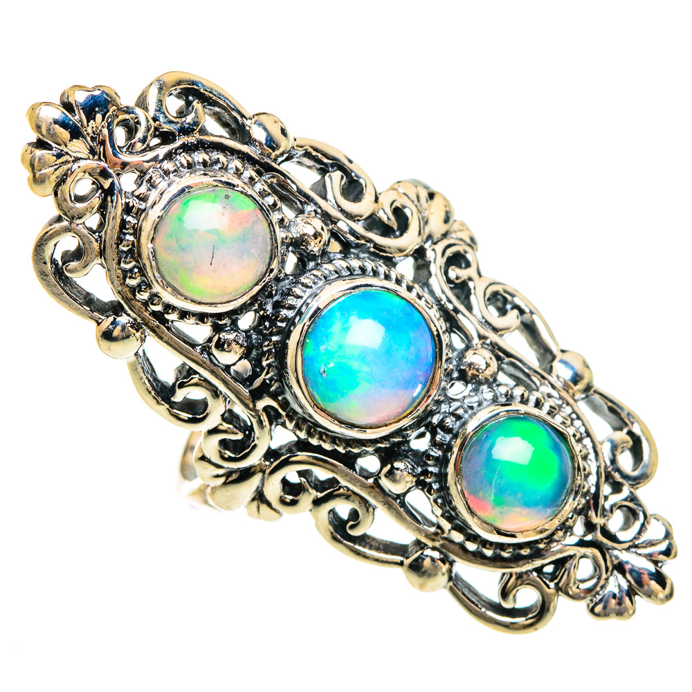 Ethiopian Opal Rings handcrafted by Ana Silver Co - RING83520