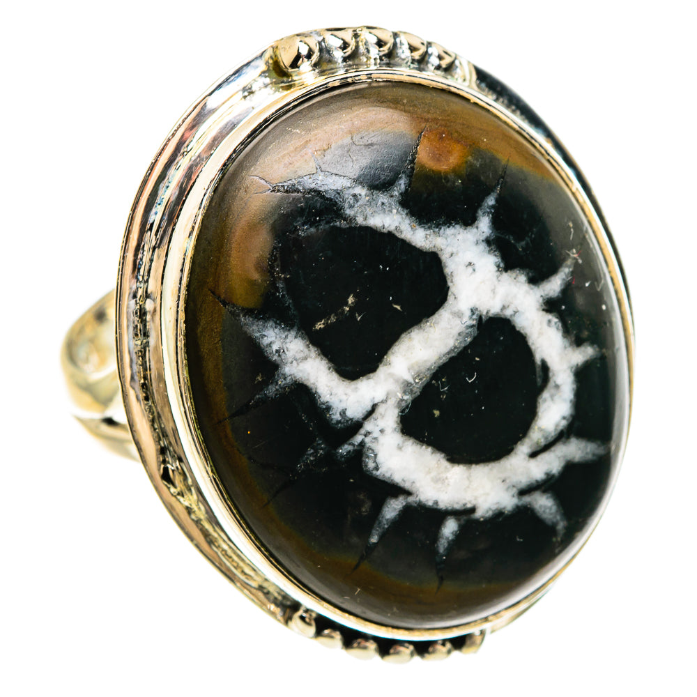 Septarian Geode Rings handcrafted by Ana Silver Co - RING83538 - Photo 2