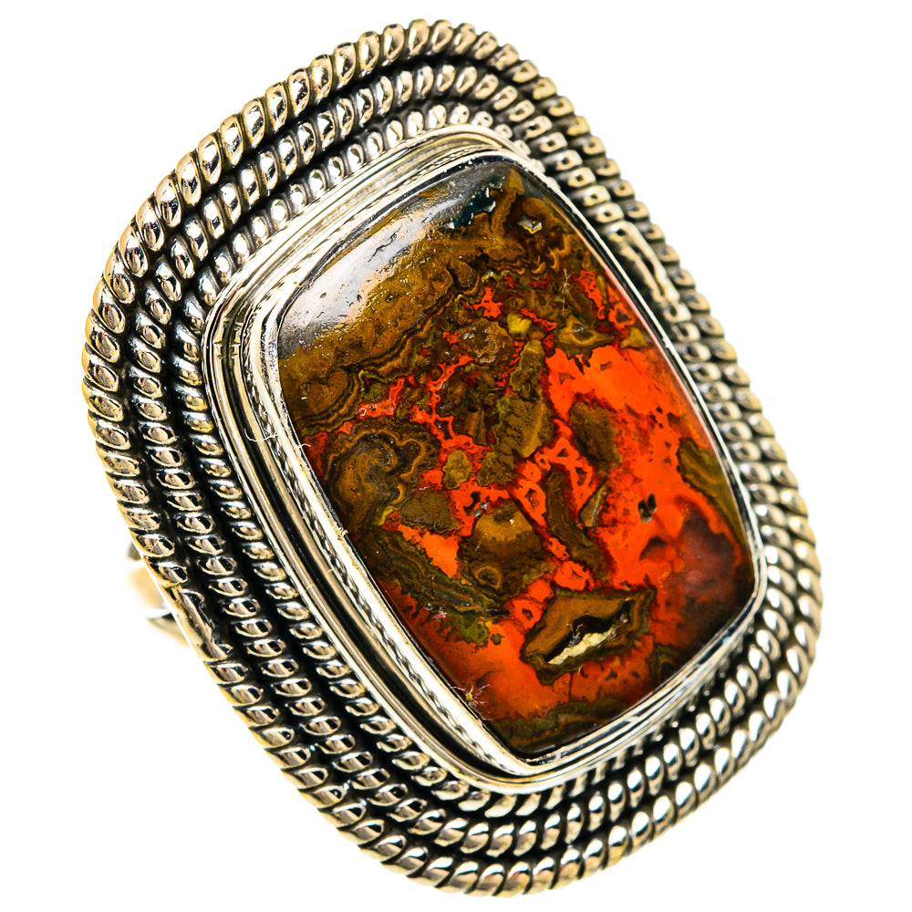 Moroccan Agate Rings handcrafted by Ana Silver Co - RING83540