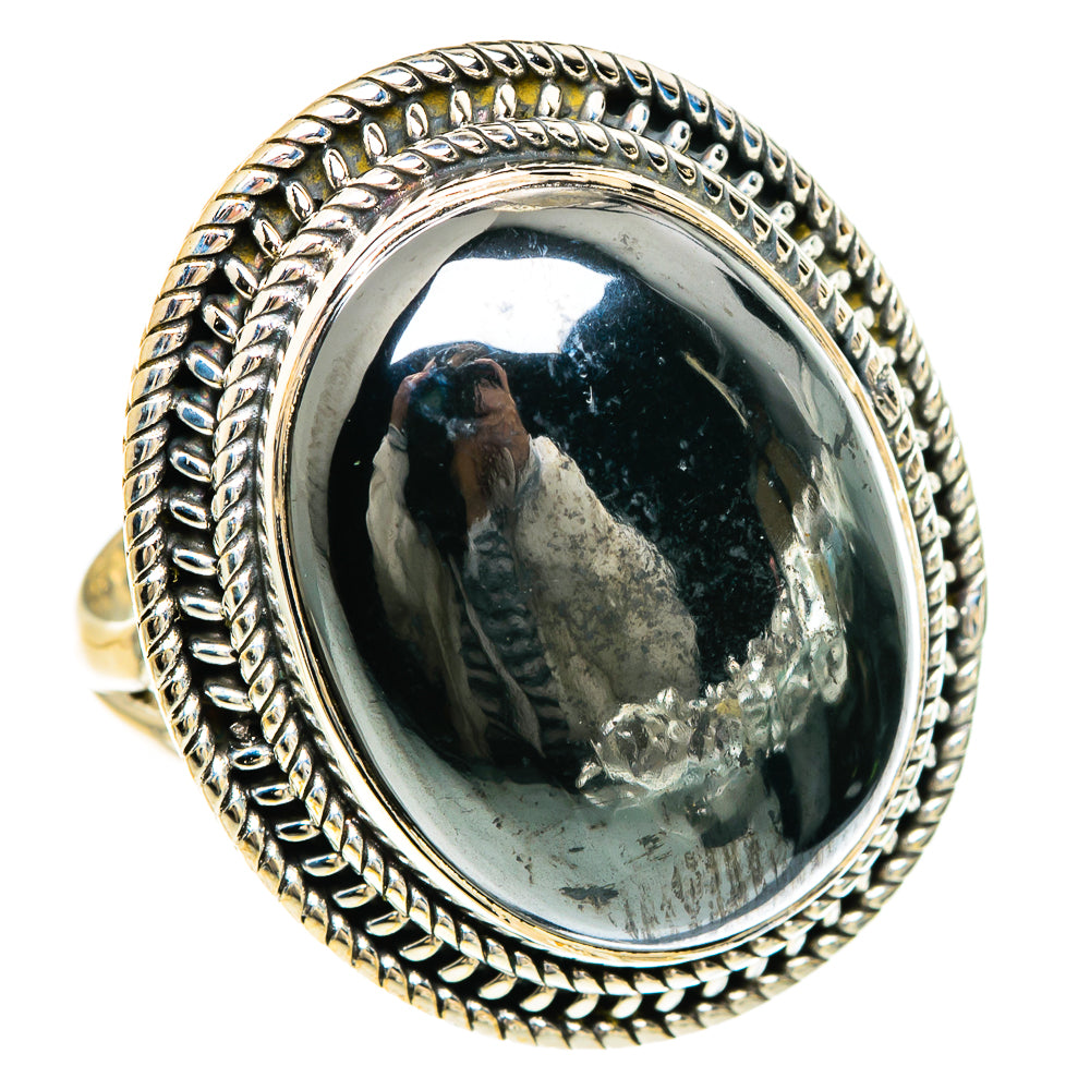 Hematite Rings handcrafted by Ana Silver Co - RING83554