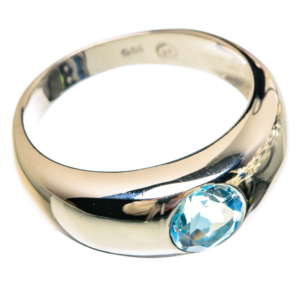 Blue Topaz Rings handcrafted by Ana Silver Co - RING83564 - Photo 2