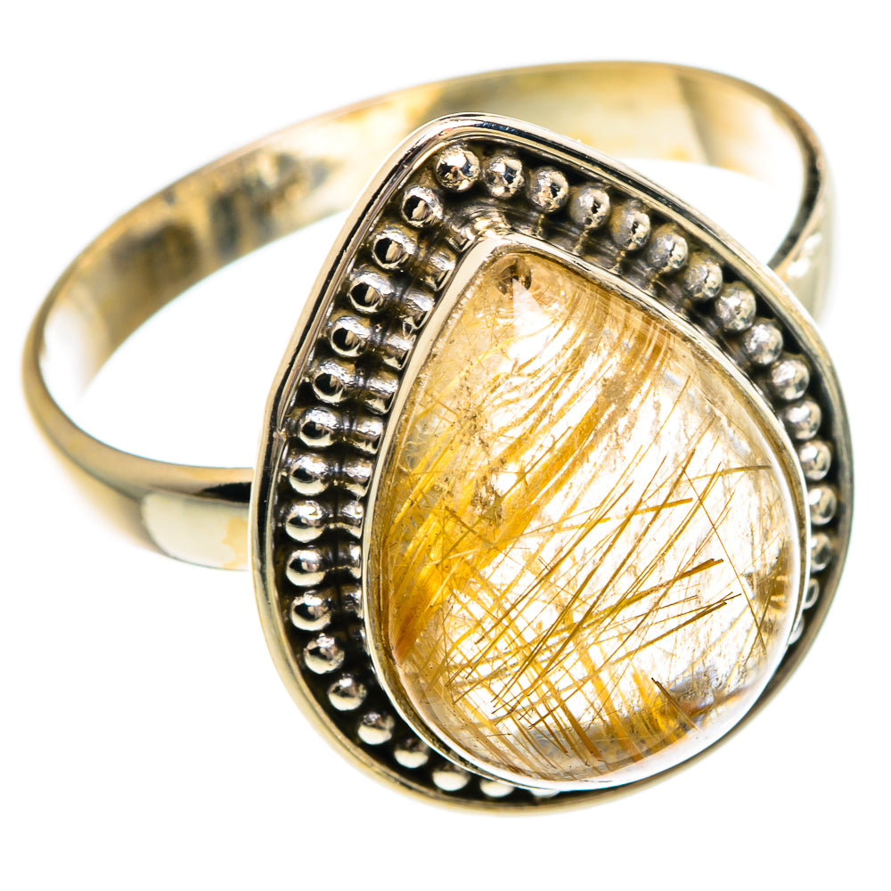 Rutilated Quartz Rings handcrafted by Ana Silver Co - RING83586