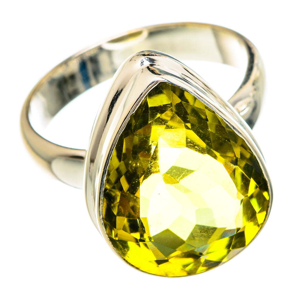Lemon Quartz Rings handcrafted by Ana Silver Co - RING83599