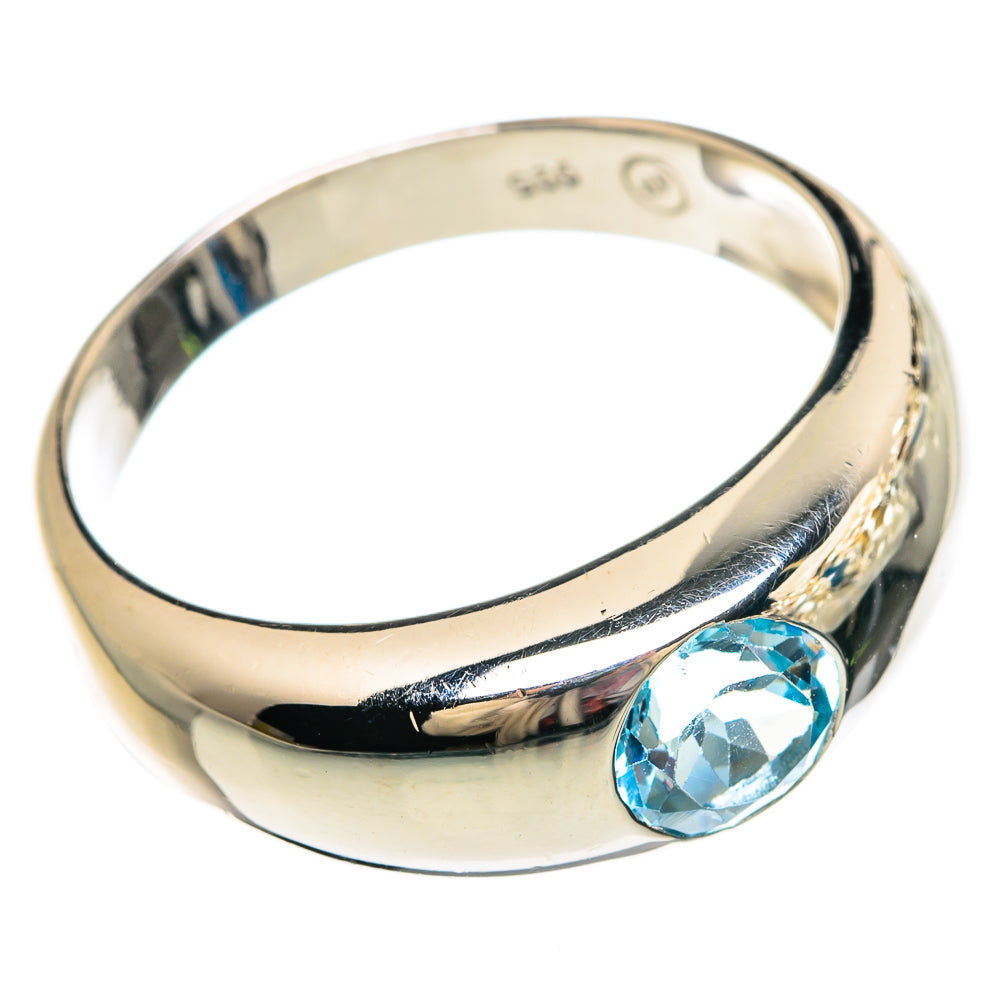Blue Topaz Rings handcrafted by Ana Silver Co - RING83604
