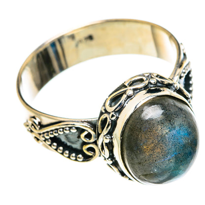 Labradorite Rings handcrafted by Ana Silver Co - RING83605