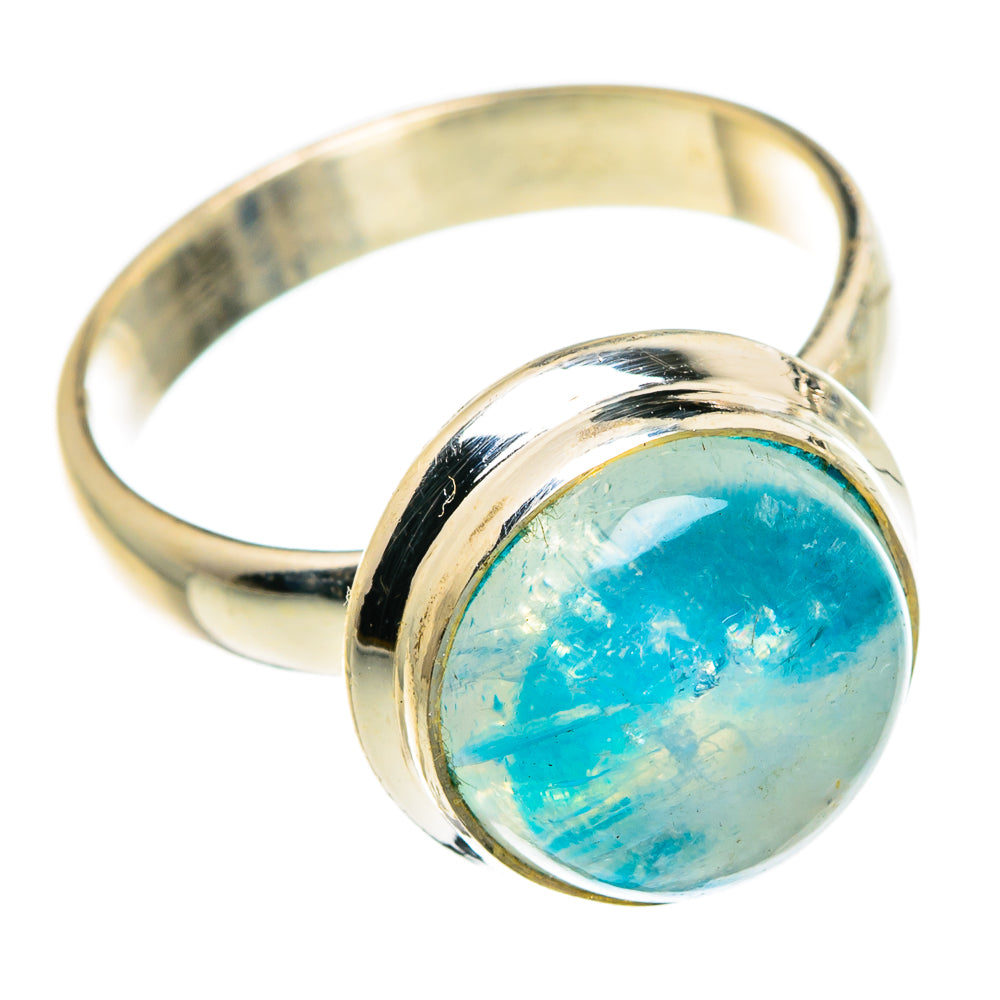 Rainbow Moonstone Rings handcrafted by Ana Silver Co - RING83608