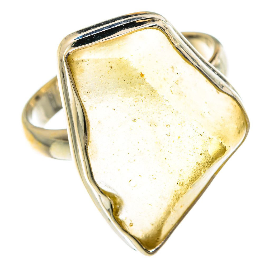 Libyan Glass Rings handcrafted by Ana Silver Co - RING83616