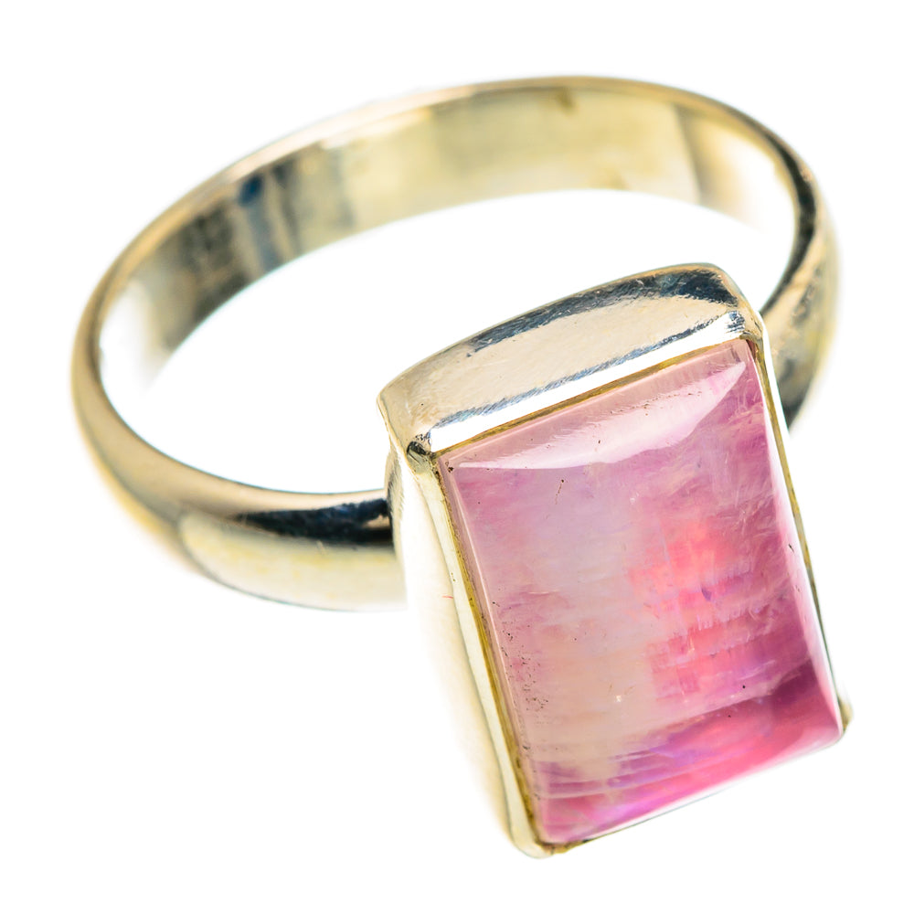 Pink Moonstone Rings handcrafted by Ana Silver Co - RING83624