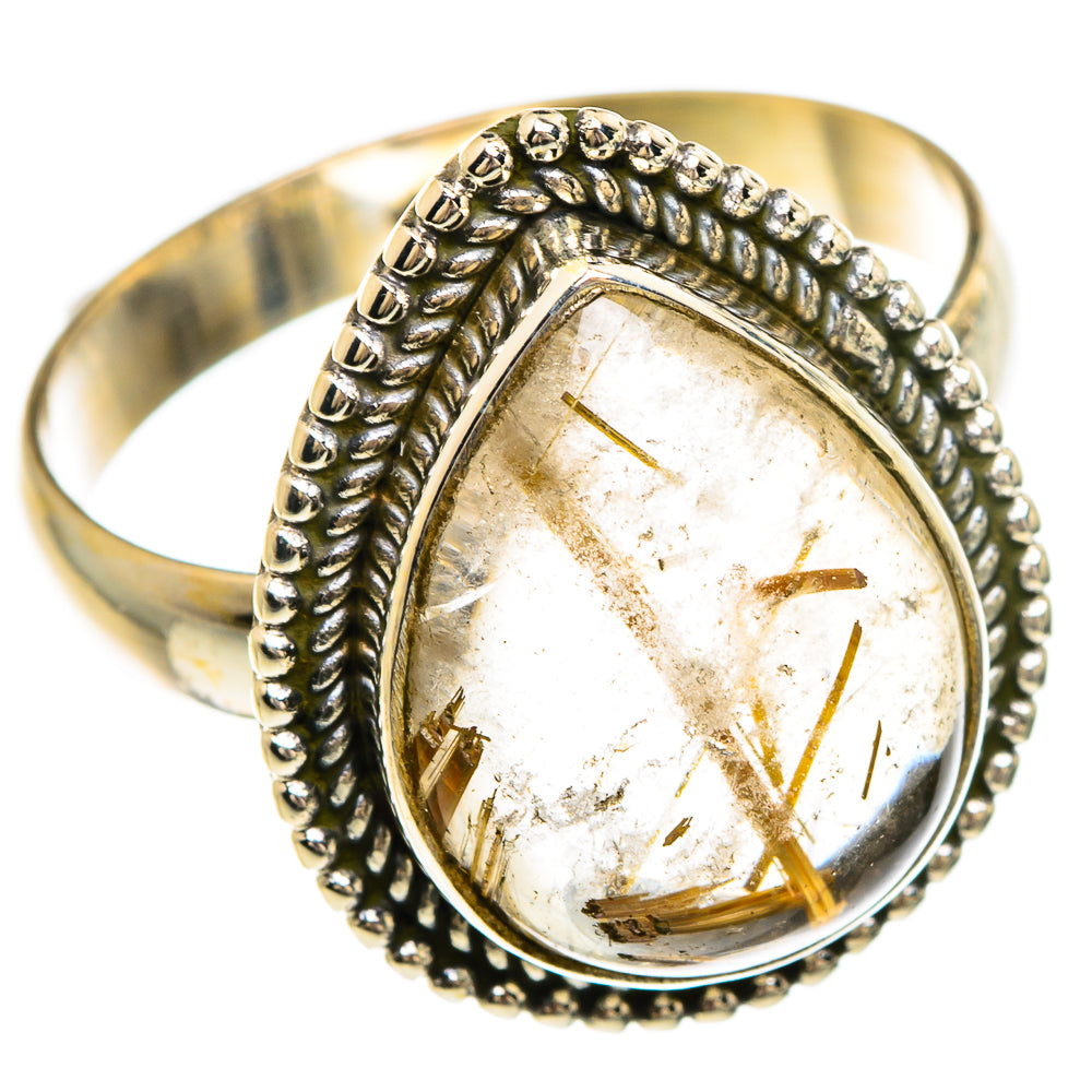 Rutilated Quartz Rings handcrafted by Ana Silver Co - RING83628